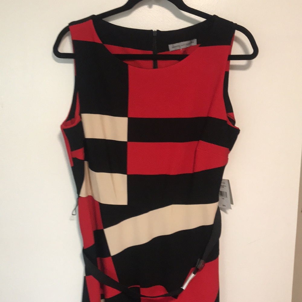 NEW Danny & Nicole Womens 3/4 Sleeve Midi Fit + Flare‎ Dress 4P - Picture 5 of 9
